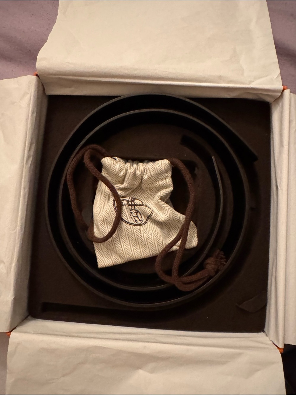 Hermes Belt Smile H Reversible Leather Belt